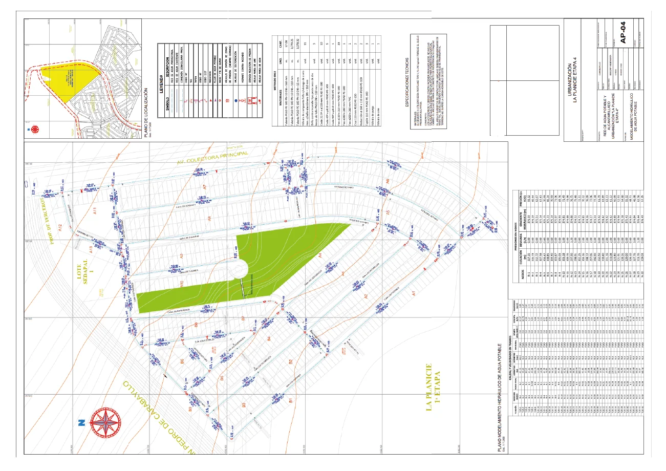 Elaboración de Expediente Técnico de Redes Secundarias de Agua Potable y Alcantarillado de la H.U. La Planicie 4, Carabayllo